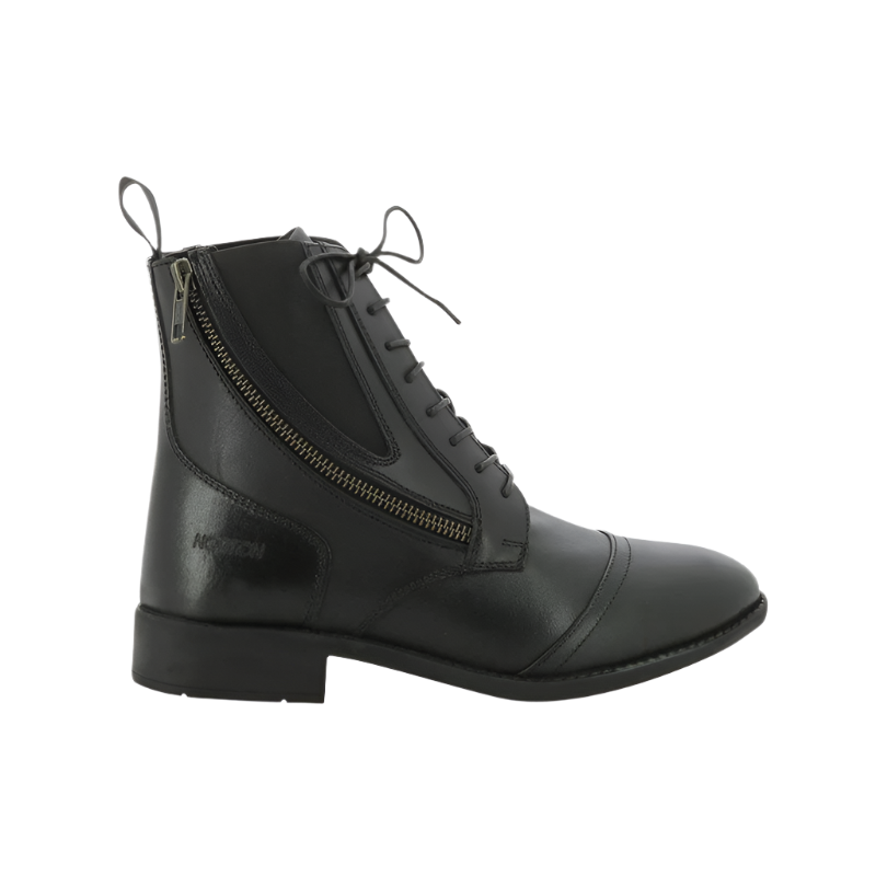 Norton - Metal zip lace-up riding boots