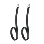 Norton - Lined synthetic stirrup leathers black | - Ohlala