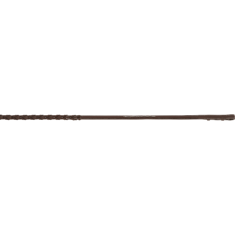 Norton - Rênes tressées 13 mm havane | - Ohlala