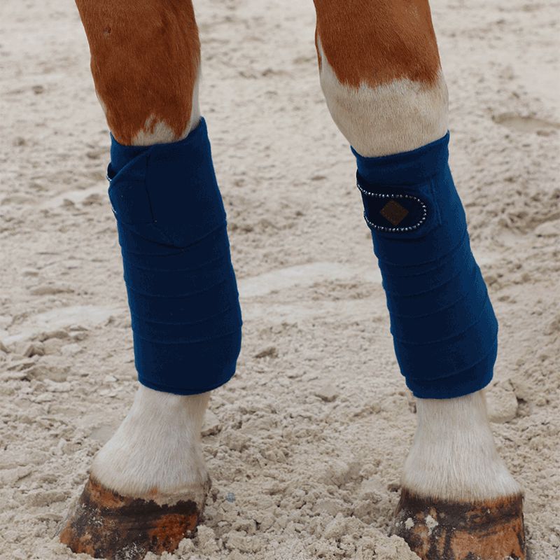 Kentucky Horsewear - Bandes de polo Velvet Pearls marine | - Ohlala