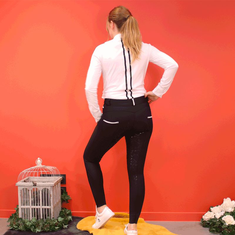 Pénélope Store - Pantalon d'équitation femme Fun Pushup full seat noir | - Ohlala