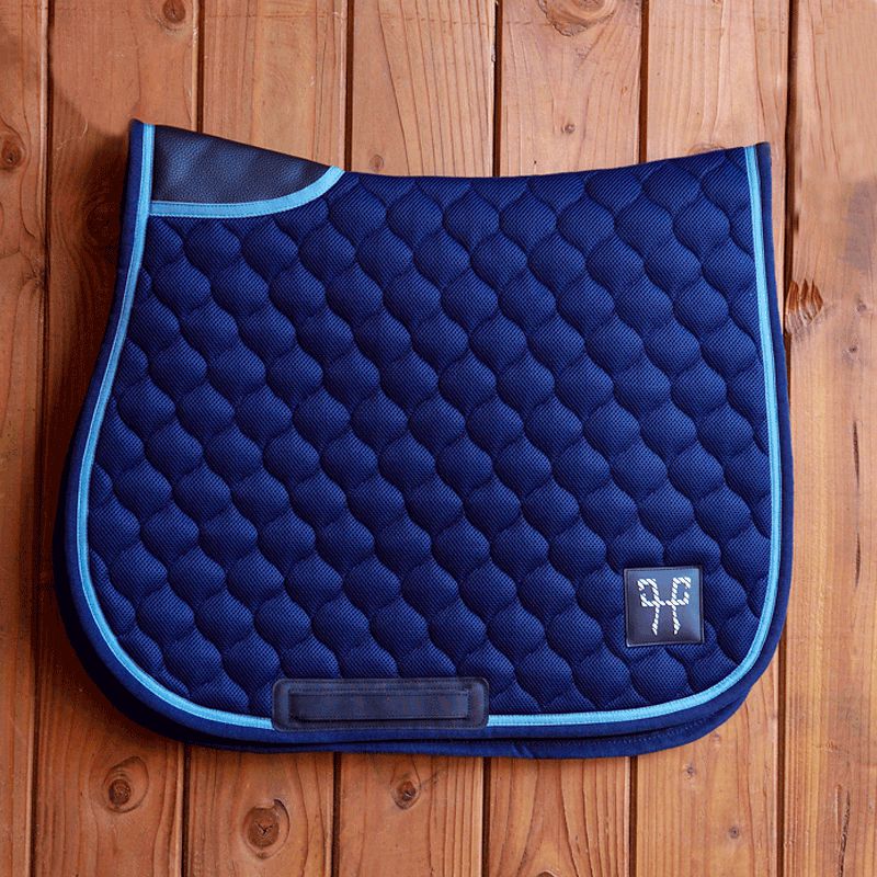 Horse Pilot - Tapis de selle mesh marine/ cloudy blue | - Ohlala