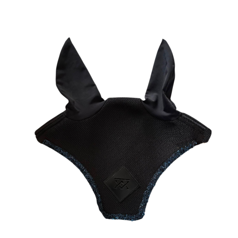 Oxxer - Short cap for horses Black diamond navy sequins 