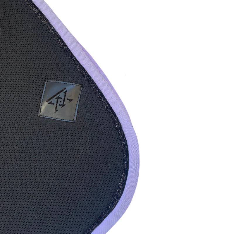 Oxxer - saddle pad Black/lilac mesh with black sequins 
