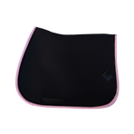 Oxxer - Sattelpad Mesh schwarz/ blassrosa schwarze Pailletten | - Ohlala