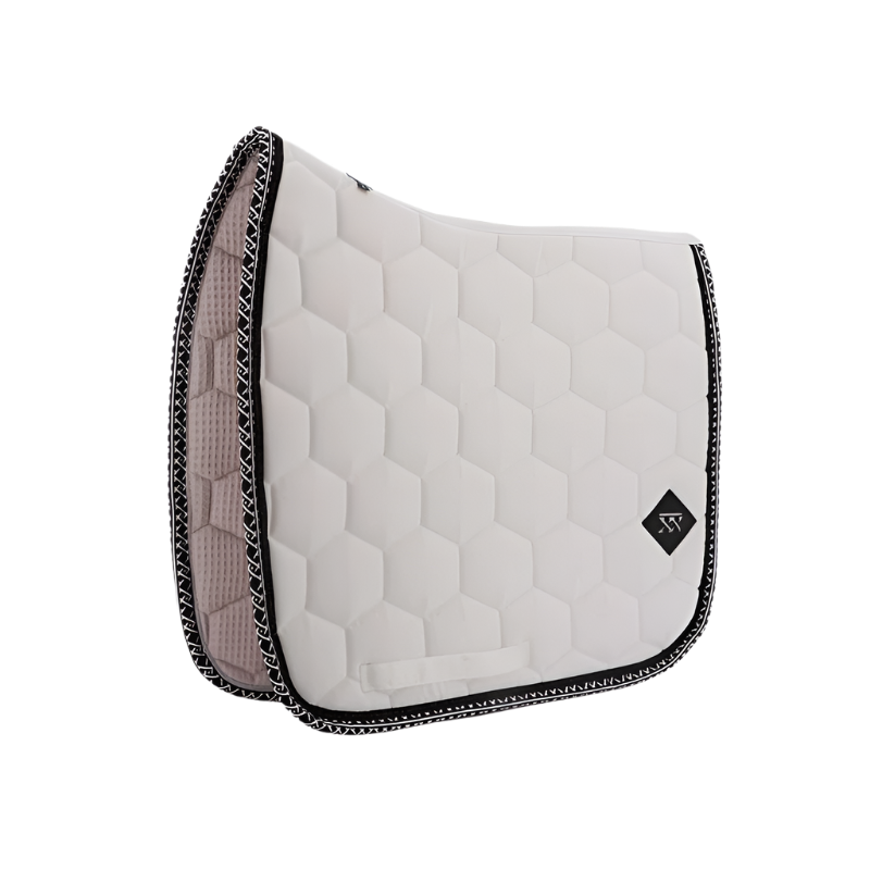 Oxxer - Monogram dressage mat white/black