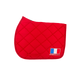 Paddock Sports - Tapis de selle Prems rouge logo France | - Ohlala