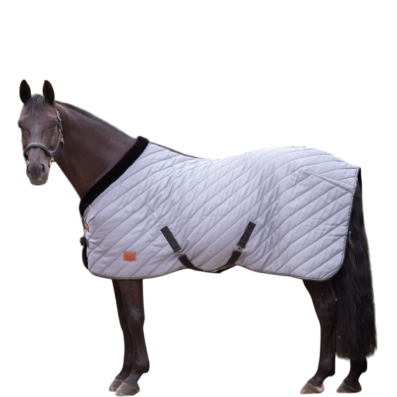 Paddock Sports - Gray/Black Diagonal Stable Blanket 200g 