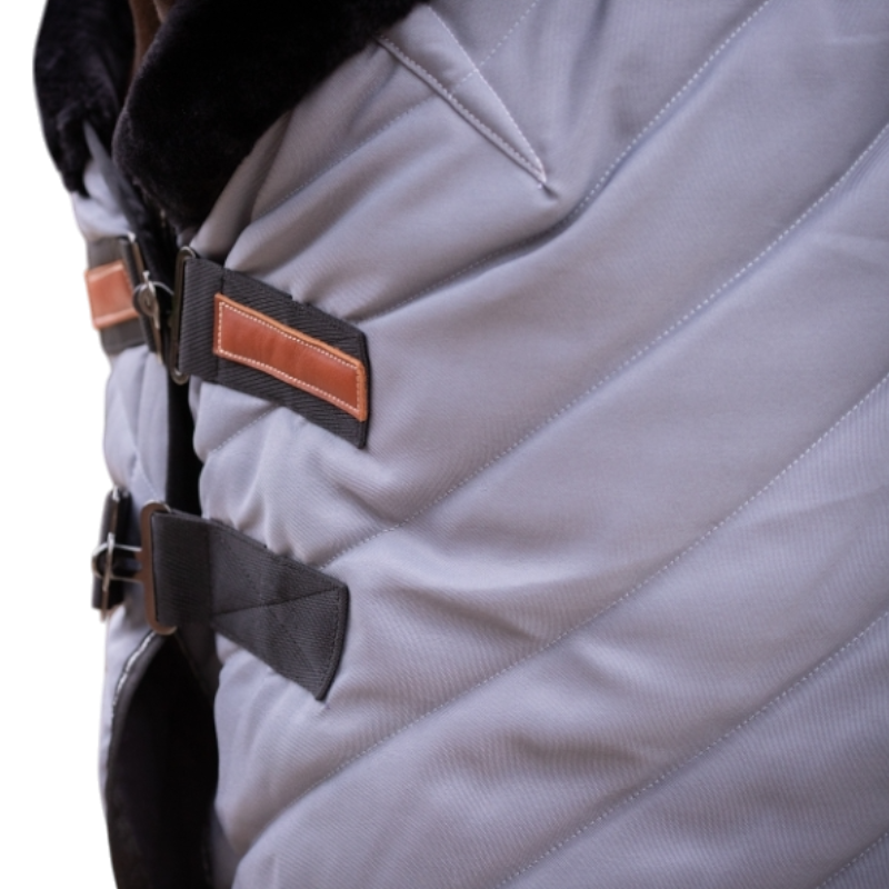 Paddock Sports - Gray/Black Diagonal Stable Blanket 200g 