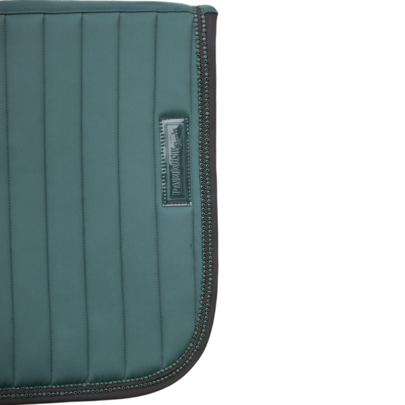 Paddock Sports - Tapis de selle Verticali vert foncé/ noir | - Ohlala