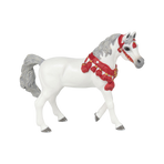Papo - Cheval arabe en tenue de parade blanc | - Ohlala