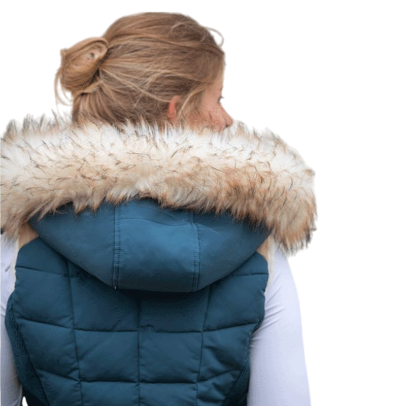 Pénélope Store - Roger duck blue sleeveless down jacket 