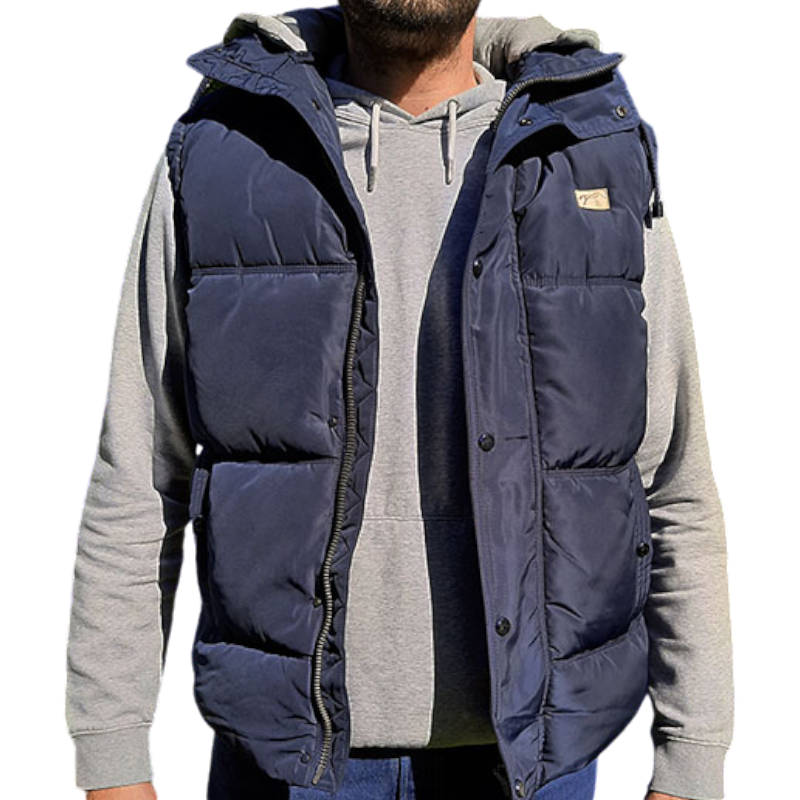 Pénélope Store - Valentin men's navy sleeveless down jacket