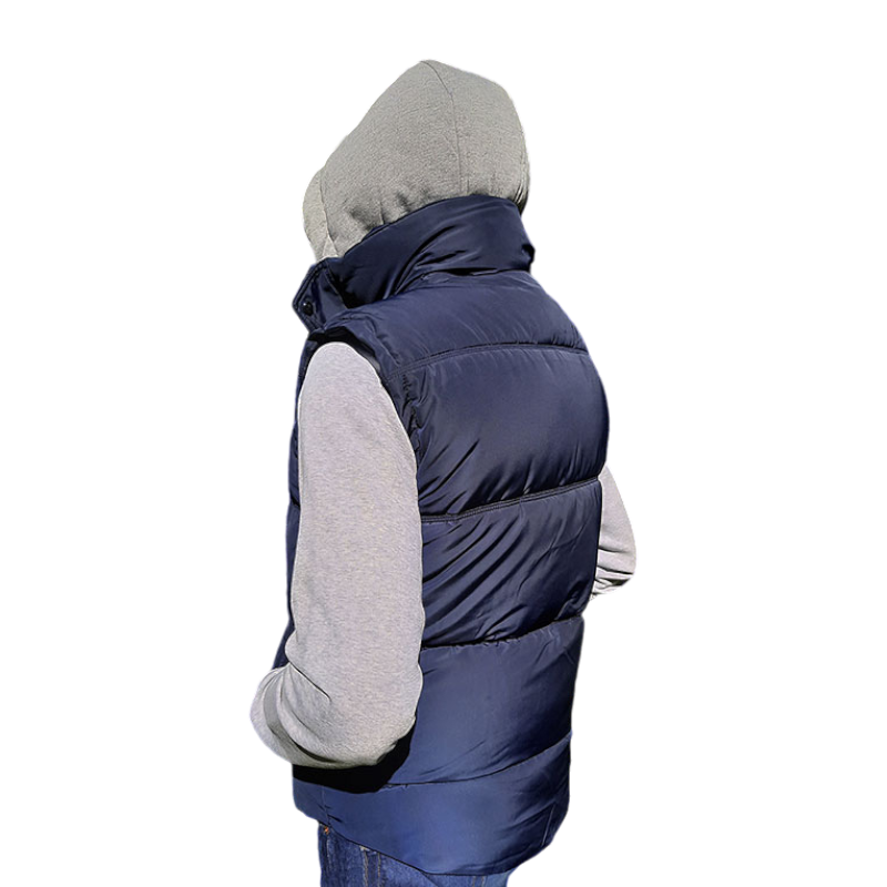 Pénélope Store - Valentin men's navy sleeveless down jacket