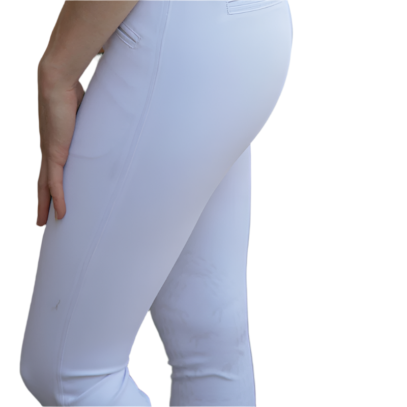 Pénélope Store - Rocky women's white mid-rise riding pants