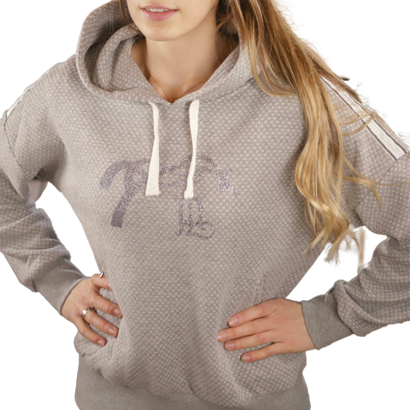 Pénélope Store - Sweatshirt à capuche manches longues femme Chilly gris | - Ohlala