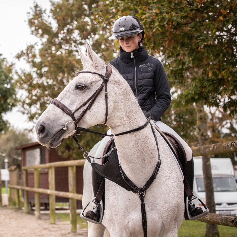 Pénélope Store - Fourche de martingale Bip Plain élastique noir | - Ohlala