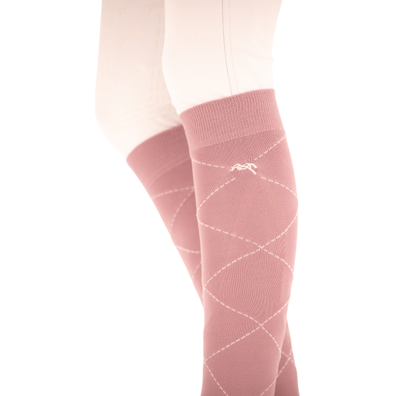 Pénélope - Powder pink luxury socks (x2) 