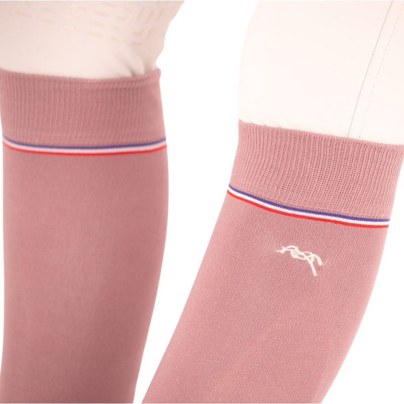 Pénélope - Powder pink luxury socks (x2) 