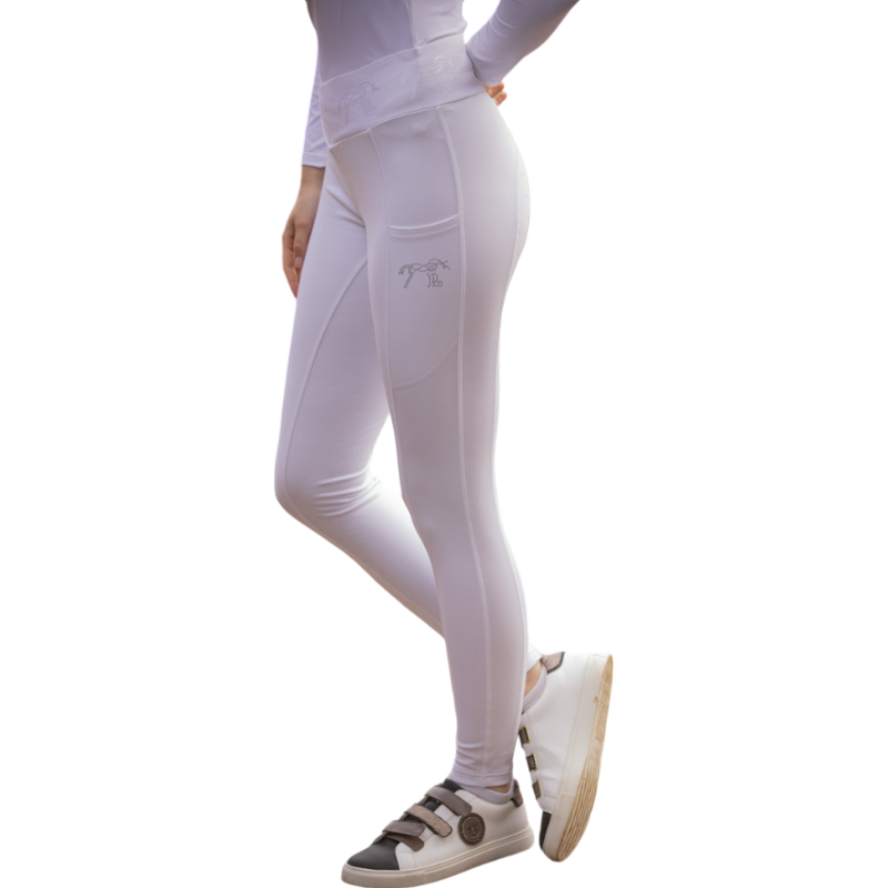 Pénélope - Legging d'équitation Anaé blanc