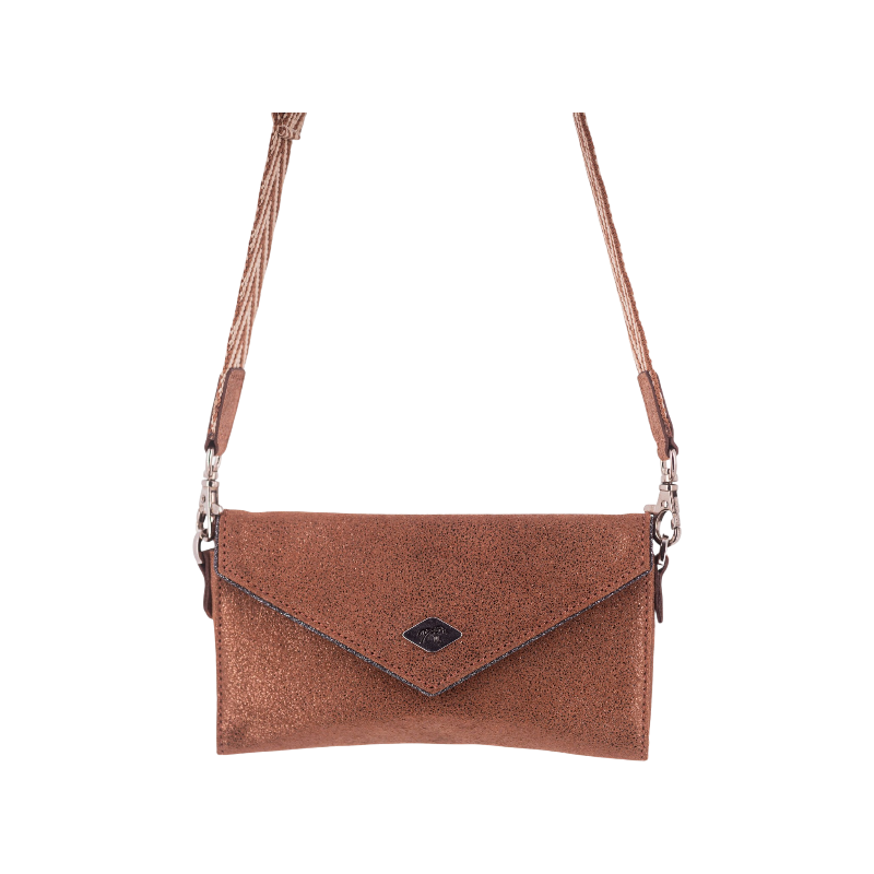 Pénélope - Handytasche New Phone Pocket Cognac Glitter
