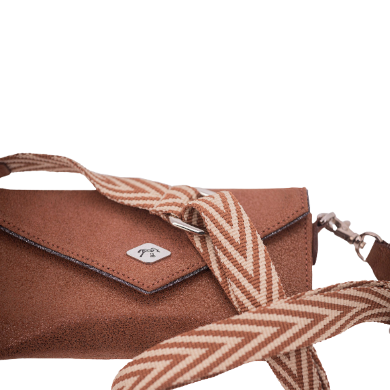 Pénélope - Handytasche New Phone Pocket Cognac Glitter