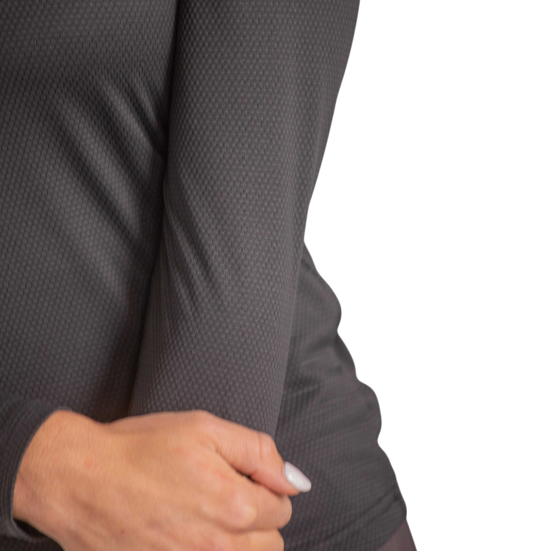 Pénélope - Dames longsleeve Techty Honey antraciet