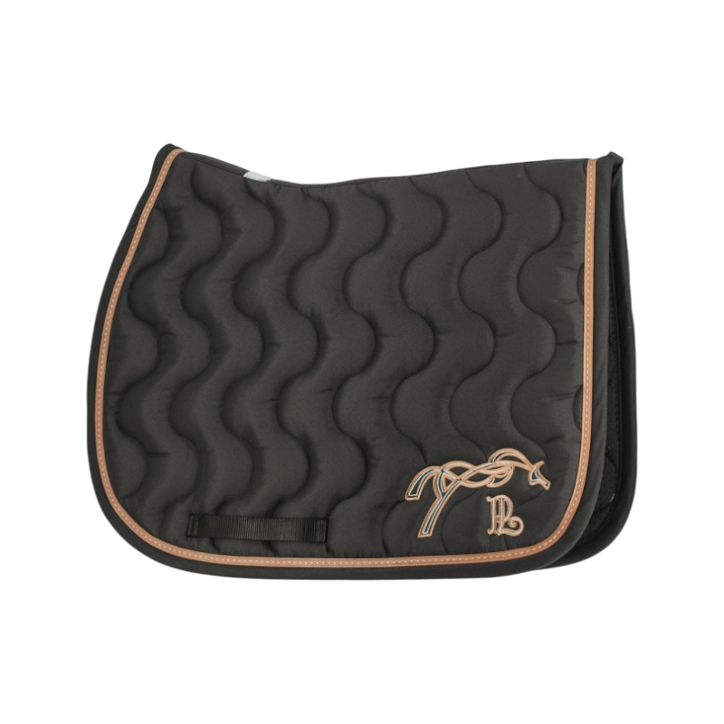Pénélope - Tapis de selle Classique noir/ noir/ caramel