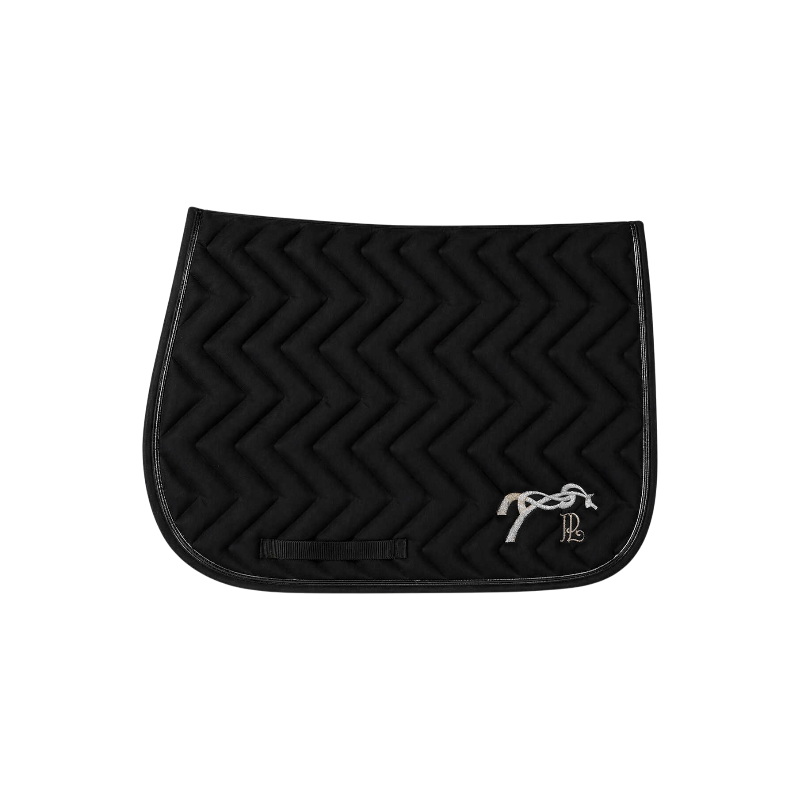 Pénélope - Velours Black Saddle Pad