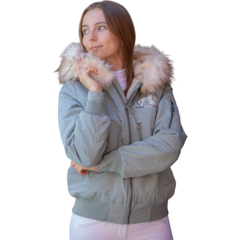 Pénélope - Women's Lyon Light Green Bomber Jacket