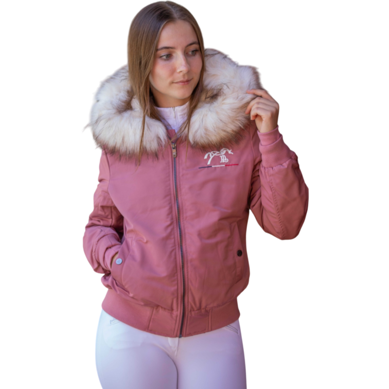 Pénélope - Women's Lyon Dusty Pink Bomber Jacket