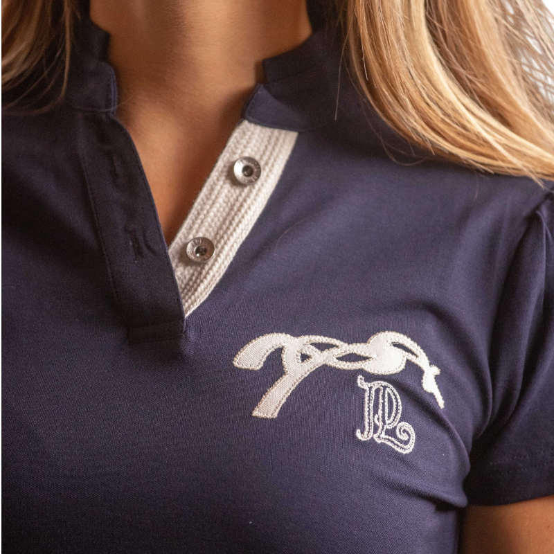 Pénélope - Polo manches courtes femme Victorine marine