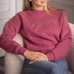 Pénélope - Sudadera manga larga mujer Bianca frambuesa