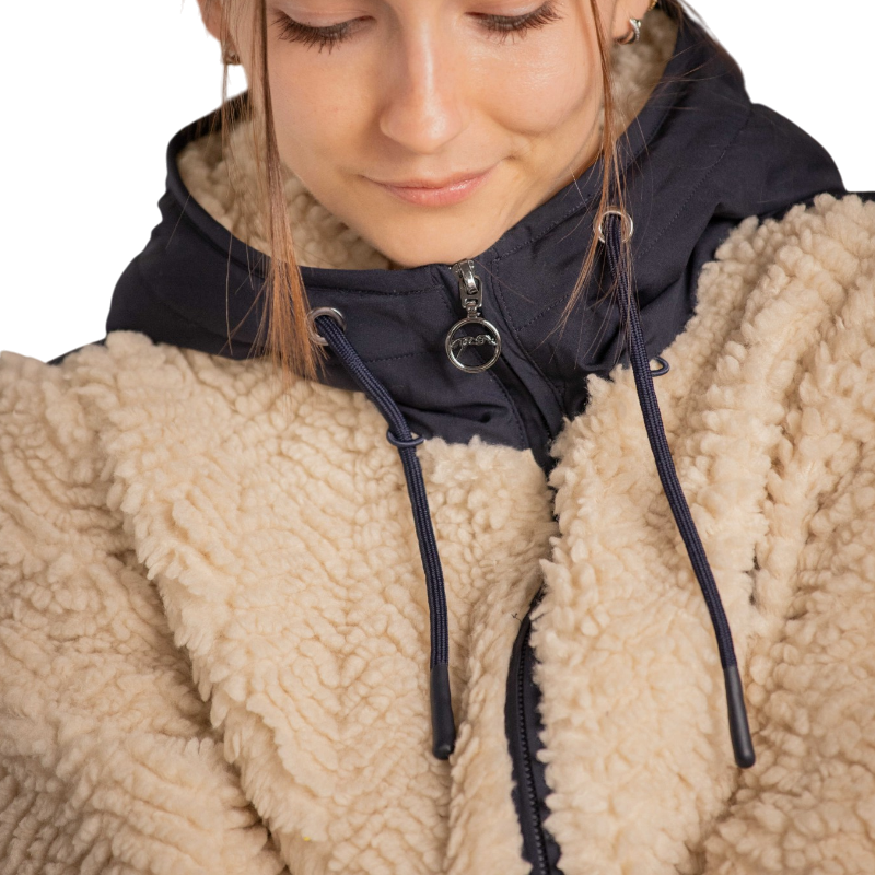 Pénélope - Fleece damesjas Léontine ecru