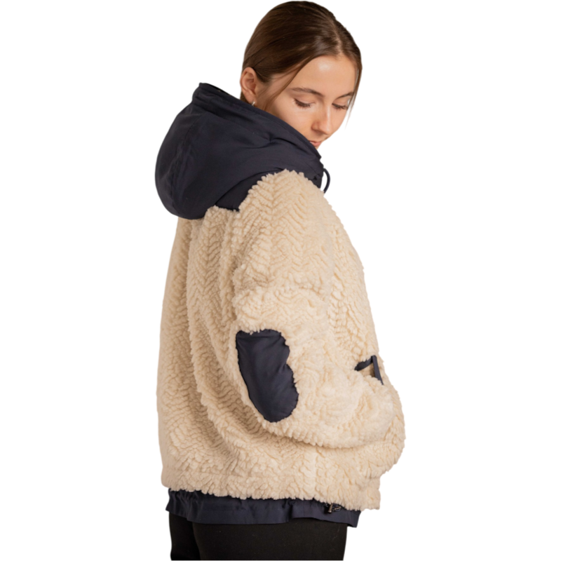 Pénélope - Fleece damesjas Léontine ecru