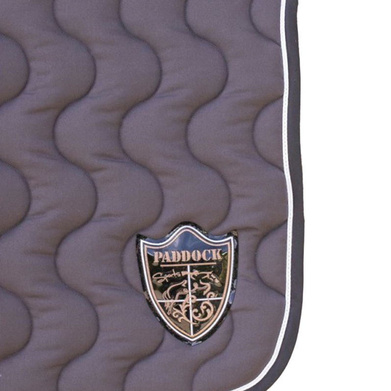 Paddock Sports - Tapis de selle origine écusson gris foncé | - Ohlala