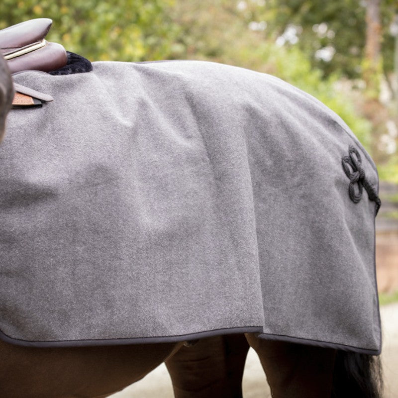 Paddock Sports - Couvre-reins Quarter Wooltouch gris chiné