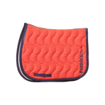 Paddock Sports - Tapis de selle Wavy orange/ marine | - Ohlala