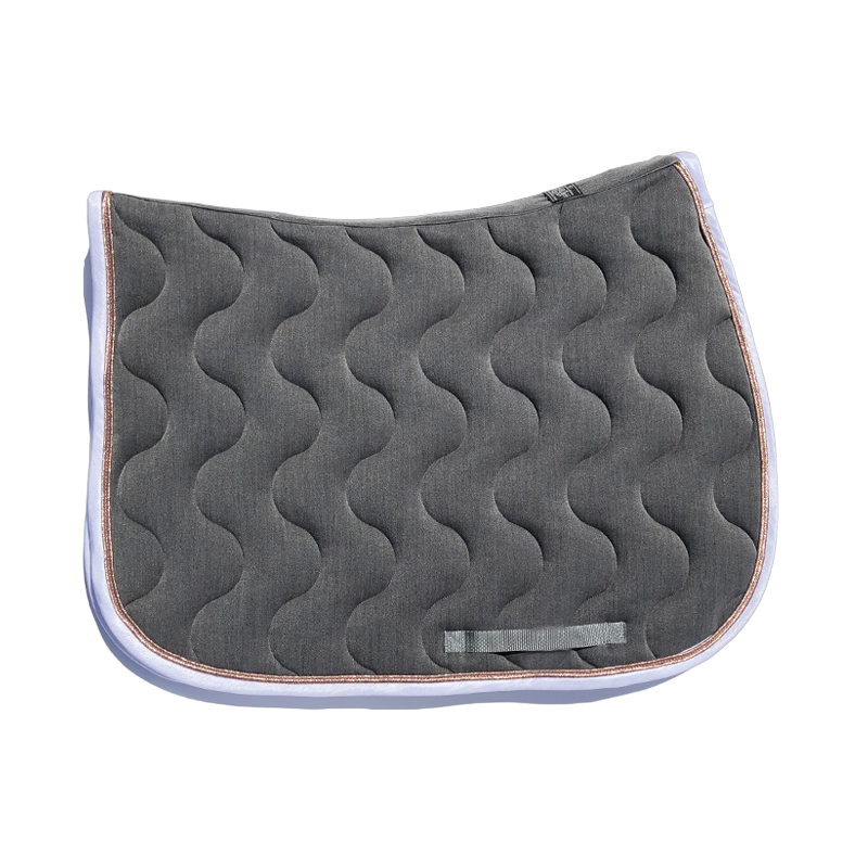 Paddock Sports - Tapis de selle Gris / Rose gold / Blanc | - Ohlala