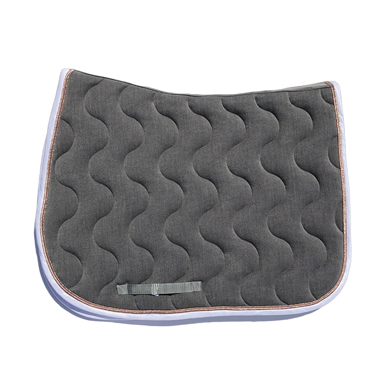 Paddock Sports - Tapis de selle Gris / Rose gold / Blanc | - Ohlala