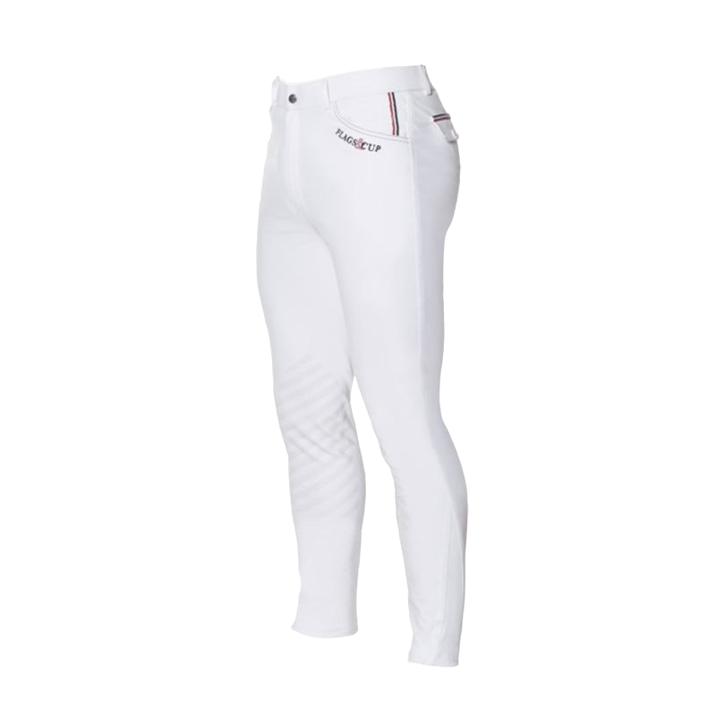 Flags &amp; Cup - Saint Malo men's riding pants white 