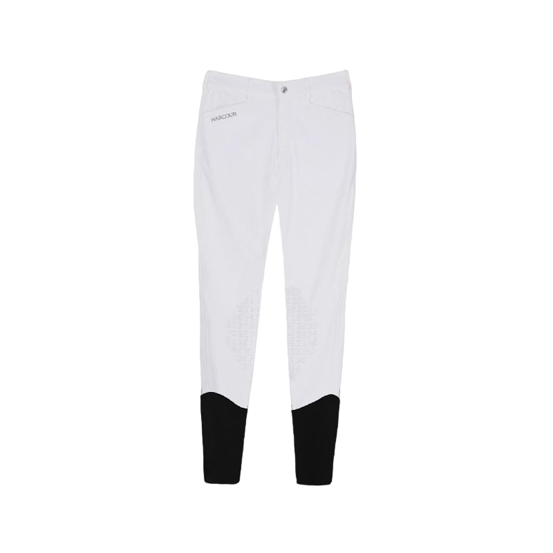 Harcour - Pantalon d'équitation homme Costas grip blanc | - Ohlala