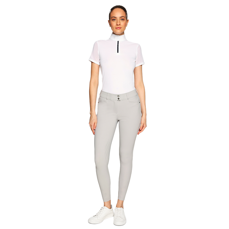 Samshield - Pantalon d’équitation femme Delice Crystal Ferna light grey | - Ohlala