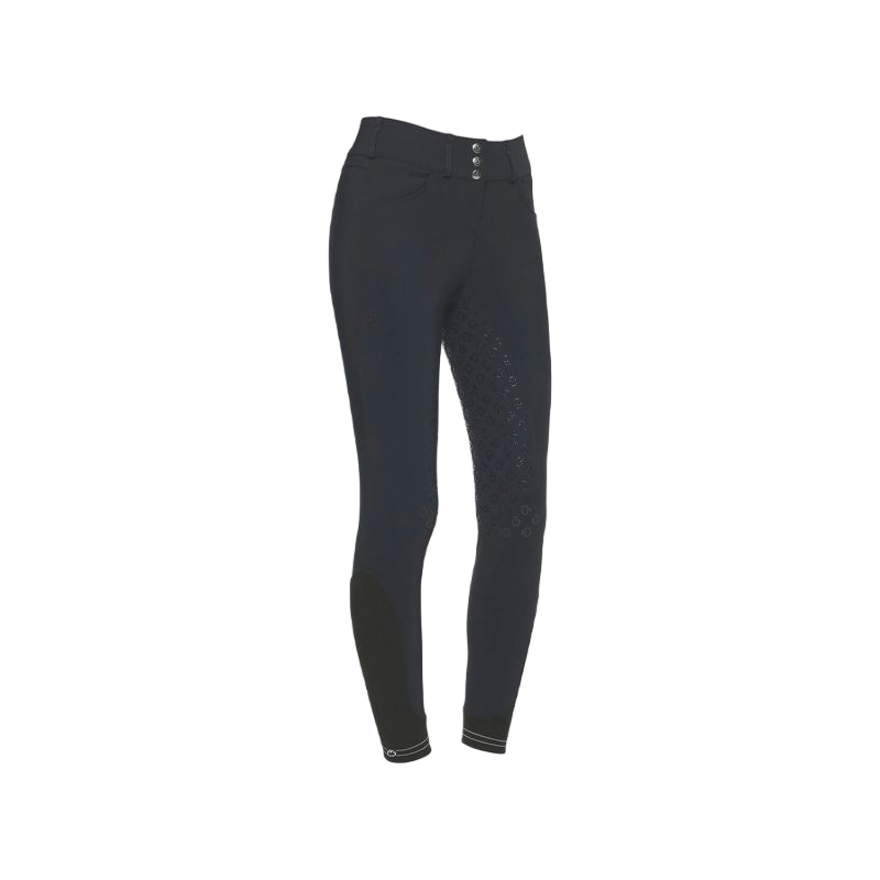 Cavalleria Toscana - Pantalon d'équitation femme full grip taille haute marine | - Ohlala