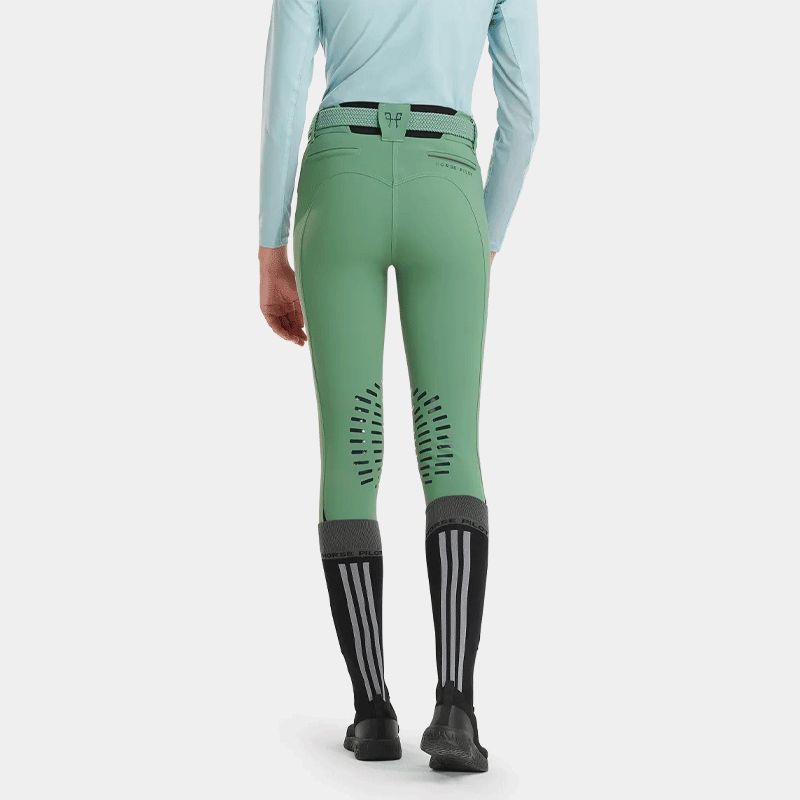 Horse Pilot - Pantalon d'équitation femme X-Design smooth green | - Ohlala