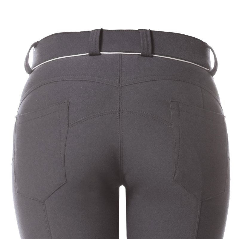 Flags & Cup - Pantalon d'équitation femme Push up gris