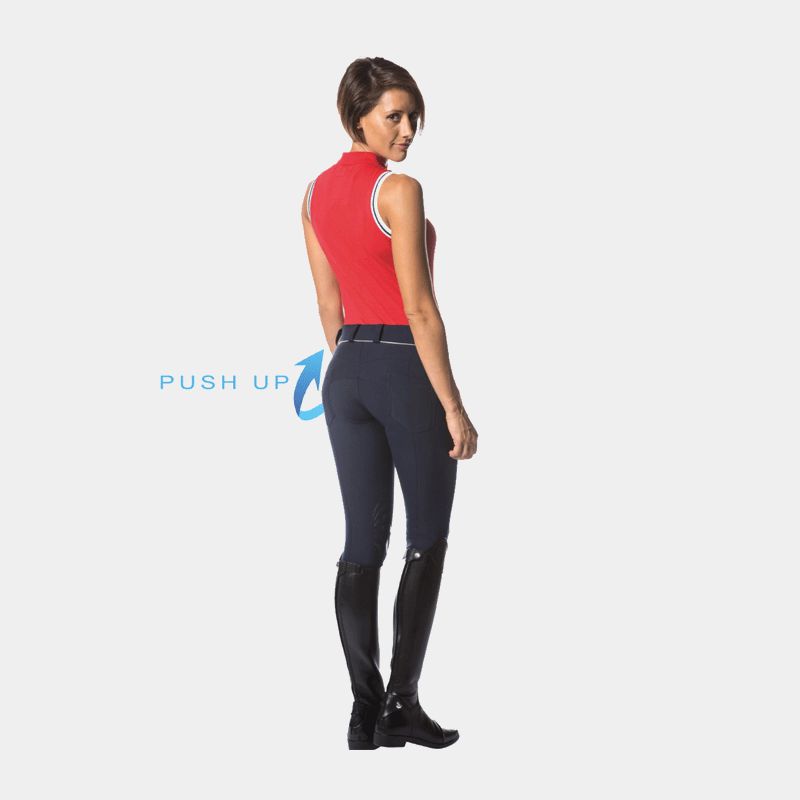 Flags & Cup - Pantalon d'équitation Push up Marine | - Ohlala