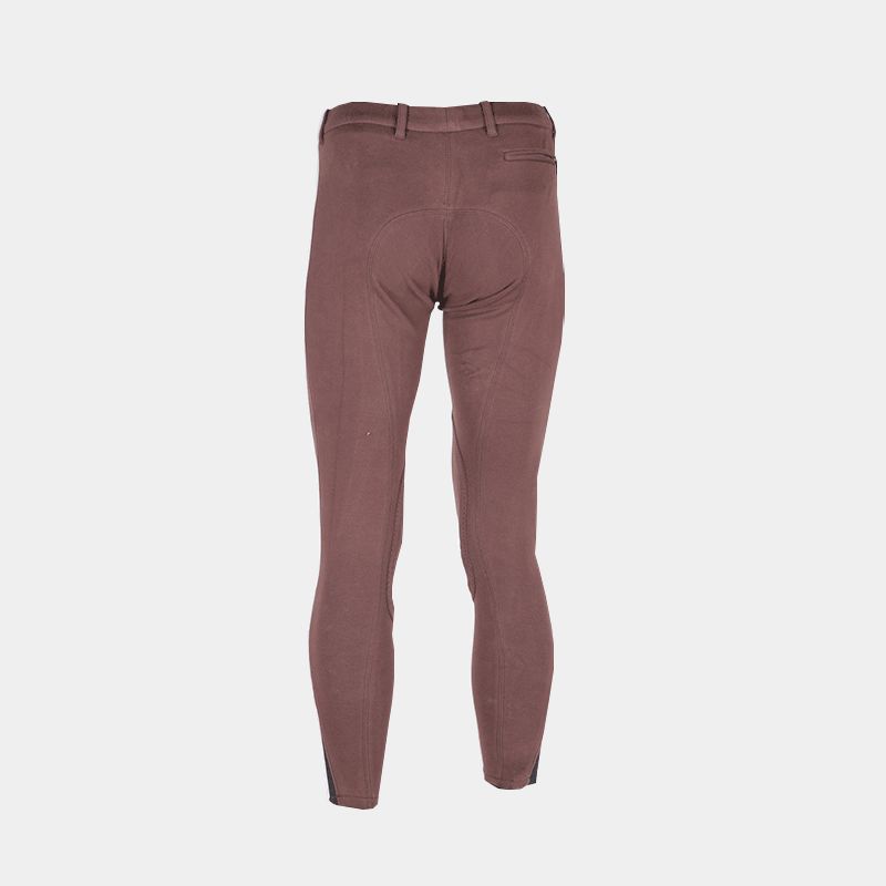 Equicomfort - Pantalon d'équitation Basic Lycra Chocolat | - Ohlala