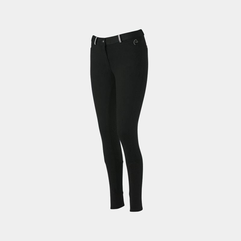Equithème - Pantalon Glam fond silicone noir | - Ohlala