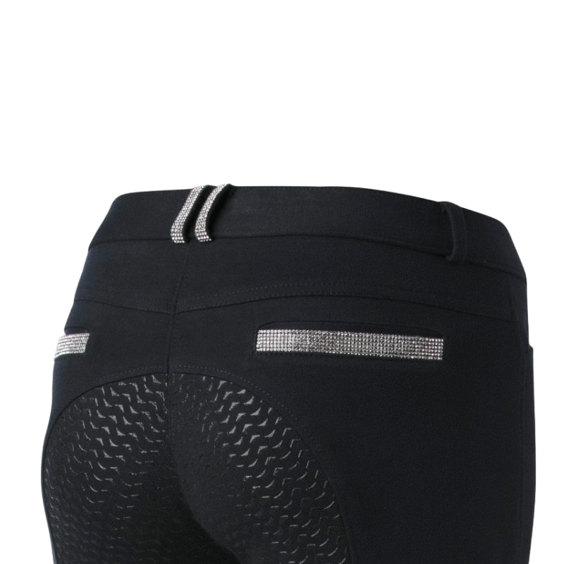 Equithème - Pantalon d'équitation femme Glam full grip noir